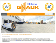 Tablet Screenshot of elektro-gnauk.de